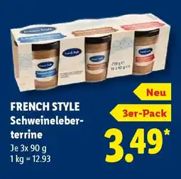 Lidl French Style Schweineleberterrine Angebot
