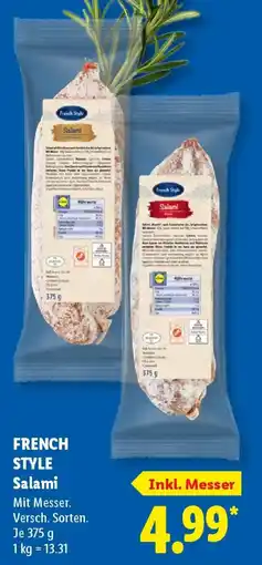 Lidl French Style Salami Angebot
