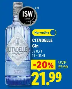 Lidl CITADELLE Gin Angebot