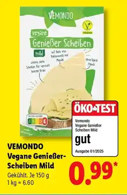 Lidl VEMONDO Vegane Genießer-Scheiben Mild Angebot