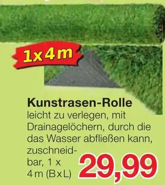 Jawoll Kunstrasen-Rolle 1 x 4 m Angebot