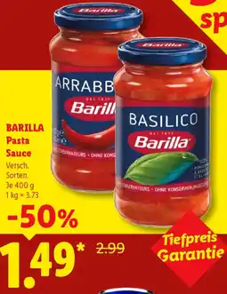 Lidl Barilla Pasta Sauce Angebot