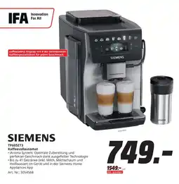 MediaMarkt SIEMENS TP605ET3 Kaffeevollautomat Angebot