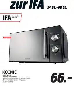MediaMarkt KOENIC KMW 1221 B 700 Watt Mikrowelle Angebot