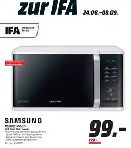MediaMarkt SAMSUNG 800 Watt Mikrowelle Angebot