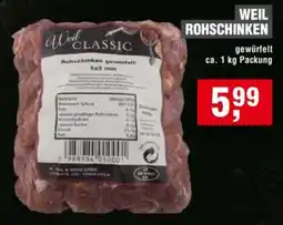 Handelshof Weil CLASSIC Rohschinken gewürfelt Angebot