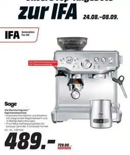 MediaMarkt Sage the Barista Express™ Espressomaschine Angebot