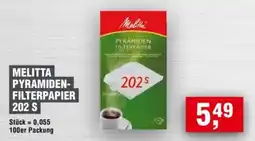 Handelshof MELITTA PYRAMIDEN-FILTERPAPIER 202 S Angebot