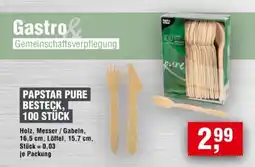 Handelshof Papstar pure besteck Angebot