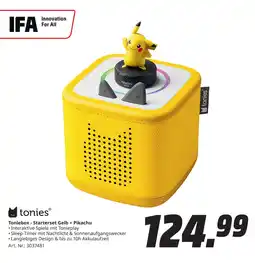 MediaMarkt Toniebox - Starterset Gelb + Pikachu Angebot