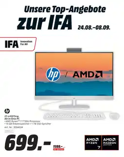 MediaMarkt hp 27-cr0375ng All-in One-PC Angebot