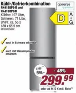 Poco gorenje Kühl-/Gefrierkombination Angebot