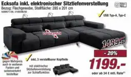 Poco Ecksofa inkl. elektronischer Sitztiefenverstellung Angebot