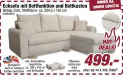 Poco Ecksofa mit Bettfunktion und Bettkasten Angebot