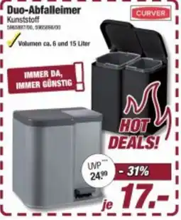 Poco Duo-Abfalleimer CURVER Angebot