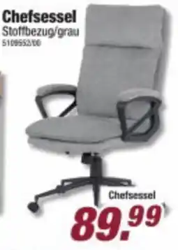 Poco Chefsessel Stoffbezug/grau Angebot