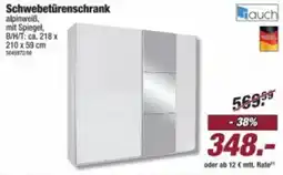 Poco Schwebetürenschrank alpinweiß mit Spiegel Angebot