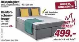 Poco Boxspringbett grau Angebot