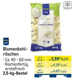 METRO METRO Chef Blumenkohlröschen Angebot