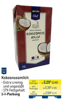METRO METRO Chef Kokosnussmilch Angebot