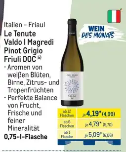 METRO Le Tenute Valdo I Magredi Pinot Grigio Friuli DOC Angebot