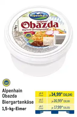 METRO Alpenhain Obazda Biergartenkäse Angebot