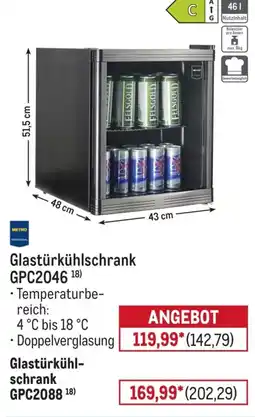 METRO Glastürkühlschrank GPC2046 18) Angebot