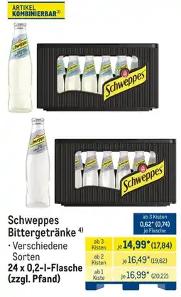 METRO Schweppes Bittergetränke Angebot