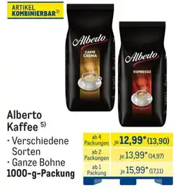 METRO Alberto Kaffee Angebot