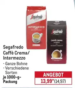 METRO Segafredo Caffè Crema/Intermezzo Angebot