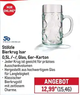 METRO Stölzle Bierkrug Isar Angebot