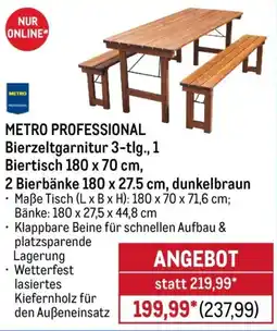METRO METRO PROFESSIONAL Bierzeltgarnitur 3-tlg. Angebot
