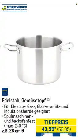METRO Edelstahl Gemüsetopf Angebot