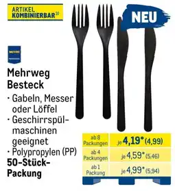 METRO Mehrweg Besteck Angebot