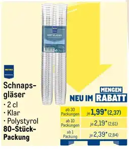 METRO METRO Professional Schnapsgläser Angebot