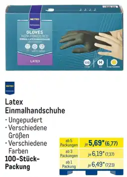METRO Metro Latex Einmalhandschuhe Angebot