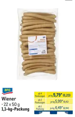 METRO aro Wiener Angebot