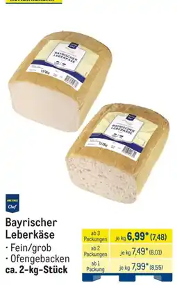 METRO Bayrischer Leberkäse Angebot