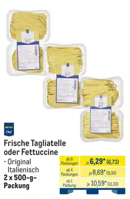 METRO Frische Tagliatelle oder Fettuccine Angebot