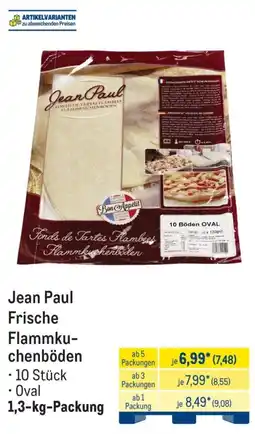 METRO Jean Paul Frische Flammkuchenböden Angebot
