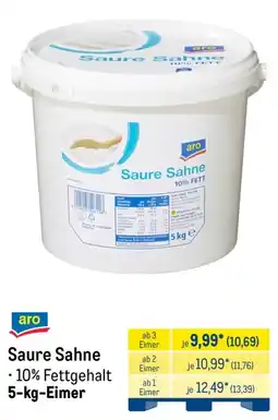 METRO aro Saure Sahne Angebot