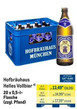 METRO Hofbräuhaus Helles Vollbier Angebot