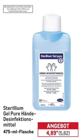 METRO Sterillium Gel Pure Hände-Desinfektionsmittel Angebot