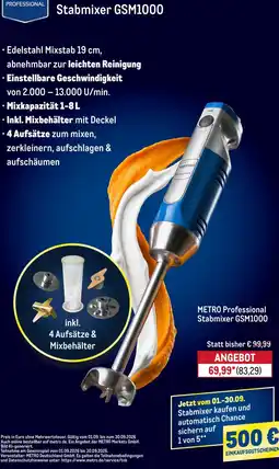 METRO METRO Professional Stabmixer GSM1000 Angebot