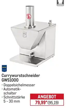 METRO Currywurstschneider GWS1000 Angebot