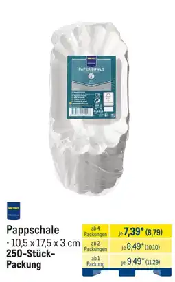 METRO Pappschale Angebot