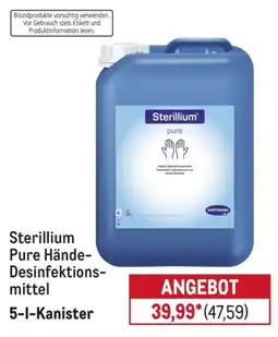 METRO Sterillium Pure Hände-Desinfektionsmittel Angebot