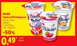 Lidl Bauer Joghurt/Trinkjoghurt Angebot