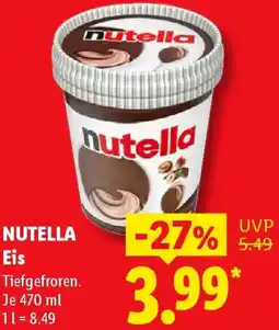 Lidl NUTELLA Eis Angebot