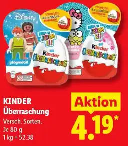 Lidl Kinder Überraschung Angebot